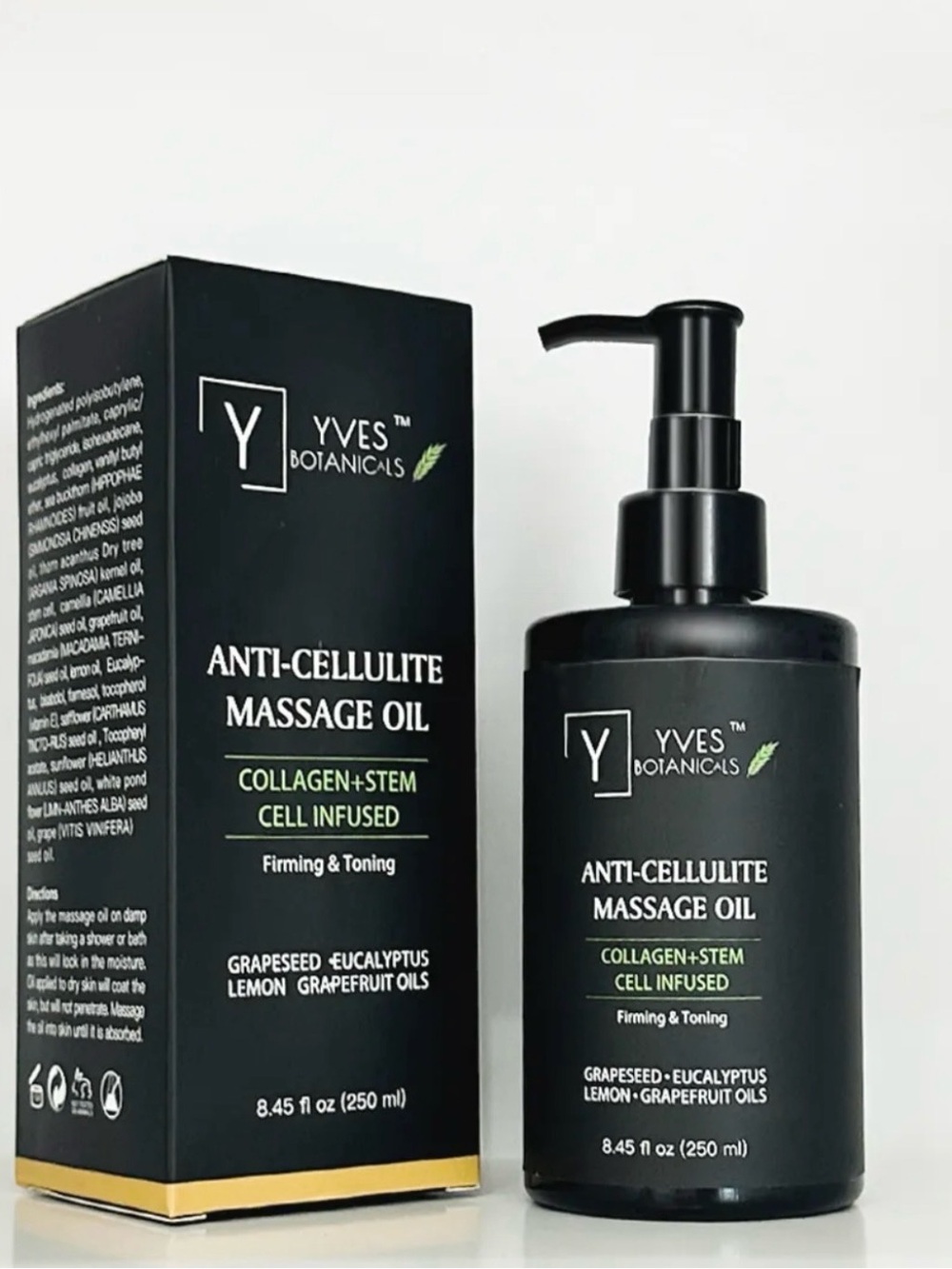 ⭐️Anti-CELLULITE Body Oil Collagen Stem Cell Infused Tighten & Moisturize 8.5oz